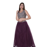 Net Chandla Handwork Lehenga Set