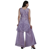 Lavender Luxe Embroidered Palazzo Set