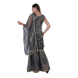 Grey Ethnic Sharara Suit