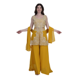 Golden Glow Embroidered Co-Ord Set