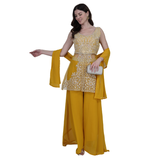 Golden Glow Embroidered Co-Ord Set
