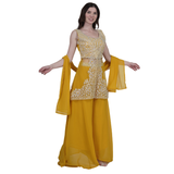 Golden Glow Embroidered Co-Ord Set