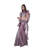 Fish-Cut Drape Saree Set
