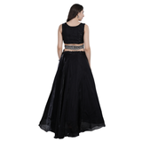 Midnight Mirror Work Lehenga Set