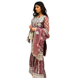 Redwood Ethnic Embroidered Sharara Set