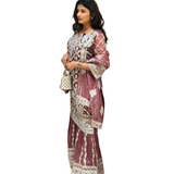 Redwood Ethnic Embroidered Sharara Set