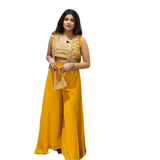 Yellow Embroidered Co-Ord Set