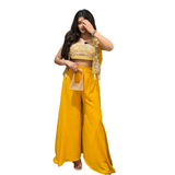 Yellow Embroidered Co-Ord Set