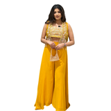 Yellow Embroidered Co-Ord Set