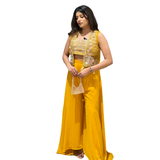 Yellow Embroidered Co-Ord Set