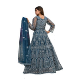 Midnight Splendor Thread Embroidered Lehenga Set