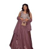 Dusty Pink Embellished Lehenga Set