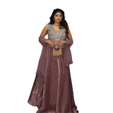 Dusty Pink Embellished Lehenga Set