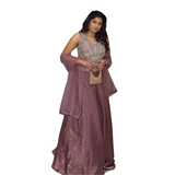 Dusty Pink Embellished Lehenga Set