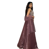 Dusty Pink Embellished Lehenga Set
