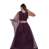 Net Chandla Handwork Lehenga Set