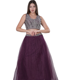 Net Chandla Handwork Lehenga Set