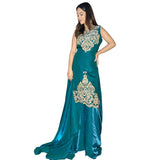 Emerald Royale Embroidered Kurti Skirt Set