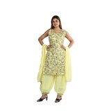 Golden Radiance Afghani Salwar Suit