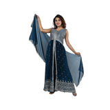 Sapphire Hues Anarkali Suit