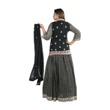 Noir Elegance Georgette Lehenga Choli Set
