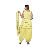 Contrast Elegance Yellow Salwar Suit