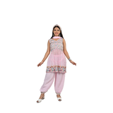 Elegant Baby Pink Georgette Sequin Embroidery Salwar Kameez for kids
