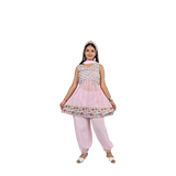 Elegant Baby Pink Georgette Sequin Embroidery Salwar Kameez for kids