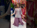 Pink Embroidered Kurta with Palazzo Set