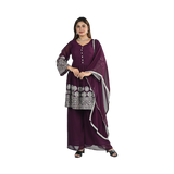 Royal Elegance Purple Salwar Suit