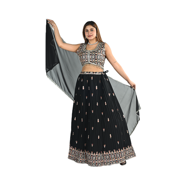 Ebony Grace Georgette Lehenga Choli Set