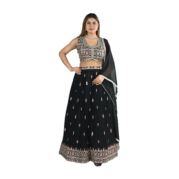 Ebony Grace Georgette Lehenga Choli Set