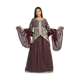 Elegant Maroon Embroidered Fish Tail Style Long Kurti