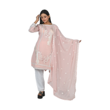 Pink Blossom Embroidered Salwar Suit