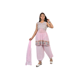 Elegant Baby Pink Georgette Sequin Embroidery Salwar Kameez