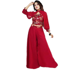 Red Georgette Suit