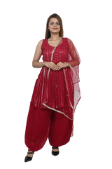 Crimson Elegance Salwar Suit